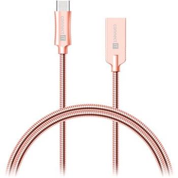 CONNECT IT Wirez Steel Knight USB-C 1m, metallic rose-gold (CCA-5010-RG)