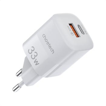 Töltő adapter ChoeTech PD33w A+C Wall Charger - White