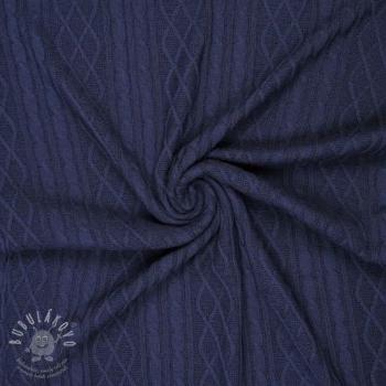 Svetrovina Jacquard CHAIN navy