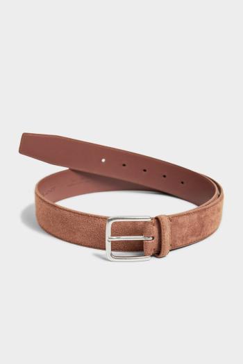 OPASEK GANT CLASSIC SUEDE BELT WEATHERED BROWN