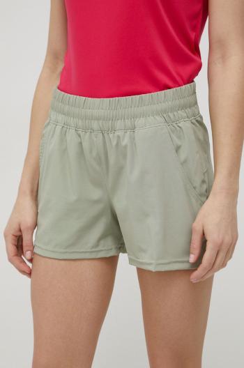 Outdoorové šortky Columbia Alpine Chill Zero zelená barva, medium waist