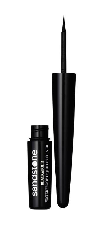 Sandstone Black & Bold Liquid Eyeliner Black oční linky 1,7 ml