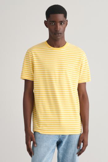 TRIČKO GANT STRIPED T-SHIRT SMOOTH YELLOW