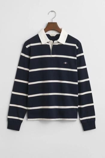 POLOKOŠILE GANT SHIELD STRIPED RUGGER EVENING BLUE