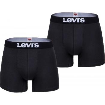 Levi's&reg; MEN SOLID BASIC BOXER 2P Pánské boxerky, černá, velikost