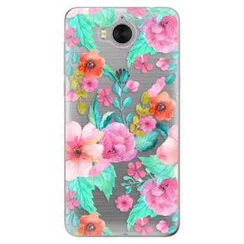 Odolné silikonové pouzdro iSaprio - Flower Pattern 01 - Huawei Y5 2017 / Y6 2017