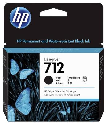 HP 712 3ED70A černá (black) originální cartridge