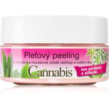 Bione Cosmetics Cannabis pleťový peeling na obličej a tělo 200 g