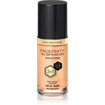 Max Factor Facefinity All Day Flawless dlouhotrvající make-up SPF 20 odstín 62 Warm Beige 30 ml