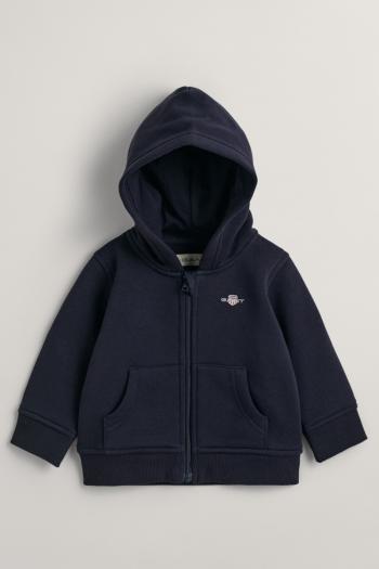 MIKINA GANT SHIELD ZIP HOODIE EVENING BLUE