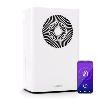 Klarstein CircleDry Smart 16 L odvlhčovač, 16 l/den, 290 W, 32 m², WiFi, časovač, filtr