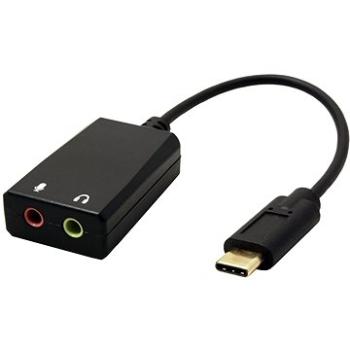 OEM Adaptér USB C(M) - 2x jack 3,5F