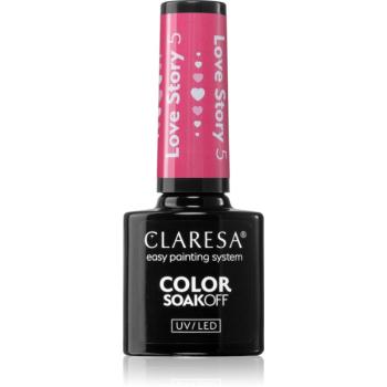 Claresa SoakOff UV/LED Color Love Story gelový lak na nehty odstín 5 5 g