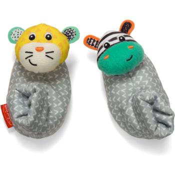 Infantino Foot Rattles Zebra and Tiger capáčky s chrastítkem 2 ks