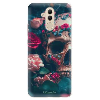 Silikonové pouzdro iSaprio - Skull in Roses - Huawei Mate 20 Lite