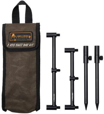 Prologic set vidliček a hrazd avenger rod buzz bar kits carrycase 2