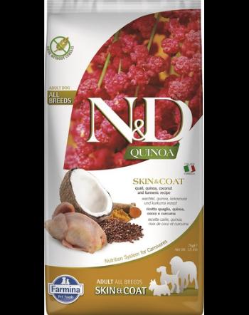 FARMINA N&amp;D Dog Quinoa Skin&amp;Qoat prepeliță 7 kg