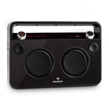 Auna Bebop Ghettoblaster, černý, USB bluetooth AUX MIC