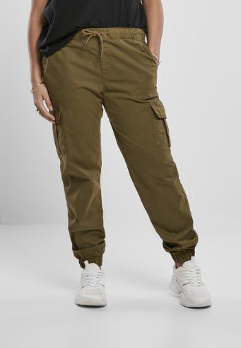 Urban Classics Ladies High Waist Cargo Jogging Pants summerolive - XS