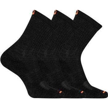 Merrell MEA33564C3B2 Cushioned Cotton Crew (3 packs) black  (SPTmerr0116nad)