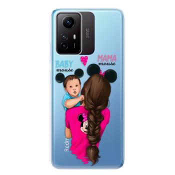 Odolné silikonové pouzdro iSaprio - Mama Mouse Brunette and Boy - Xiaomi Redmi Note 12S