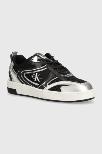 Sneakers boty Calvin Klein Jeans BASKET CUPSOLE LOW MIX ML MR černá barva, YW0YW01386