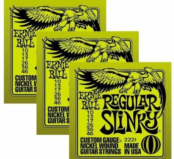 Ernie Ball 3221 Regular Slinky 3-Pack Struny pro elektrickou kytaru