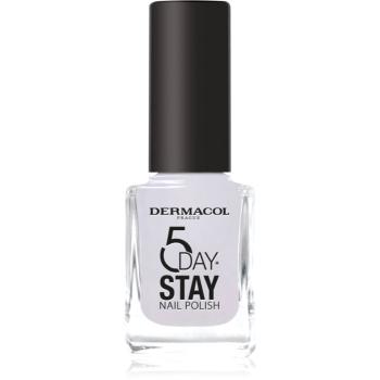 Dermacol 5 Day Stay dlouhotrvající lak na nehty odstín 59 Mermaid White 11 ml