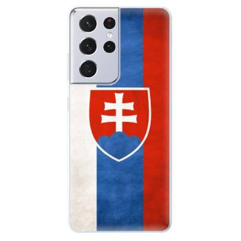 Odolné silikonové pouzdro iSaprio - Slovakia Flag - Samsung Galaxy S21 Ultra