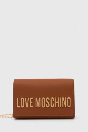 Kabelka Love Moschino hnědá barva, JC4103PP1LKD0000