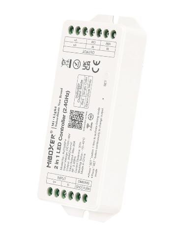 LED Solution Mi-Light MiBoxer RF Přijímač 20A 2v1 pro jednobarevné a CCT LED pásky FUT035PPLUS