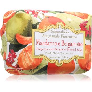 Saponificio Artigianale Fiorentino Tangerine and Bergamot Perfumed Soap přírodní tuhé mýdlo 200 g