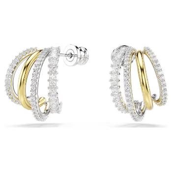 Swarovski Kruhové bicolor náušnice se zirkony Hyperbola 5689718