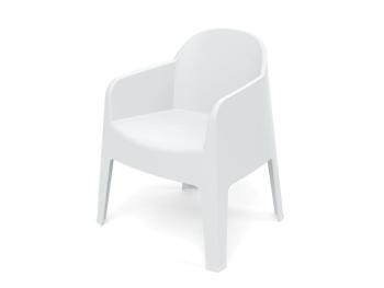 Židle zahradní MILANE 680x600x805mm - bílá