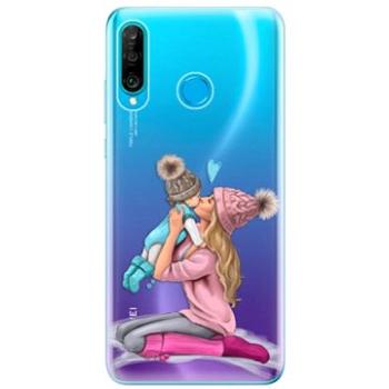 iSaprio Kissing Mom - Blond and Boy pro Huawei P30 Lite (kmbloboy-TPU-HonP30lite)