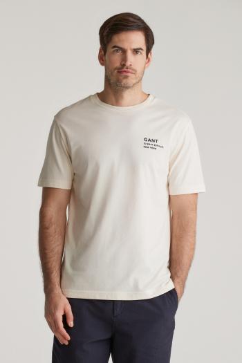 TRIČKO GANT SMALL GRAPHIC SS TSHIRT CREAM