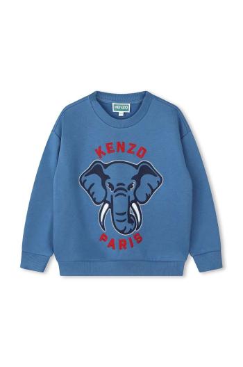 Dětská mikina Kenzo Kids modrá barva, s potiskem, K60769