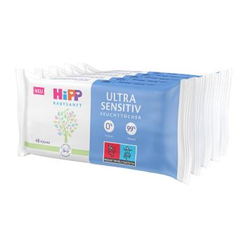 Hipp Babysanft Čisticí vlhčené ubrousky Ultra Sensitive 5x48 ks