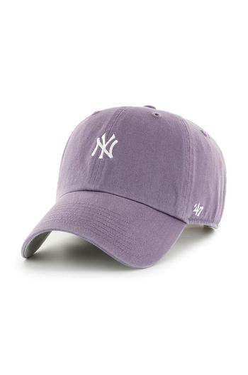 Čepice 47brand Mlb New York Yankees fialová barva, s aplikací