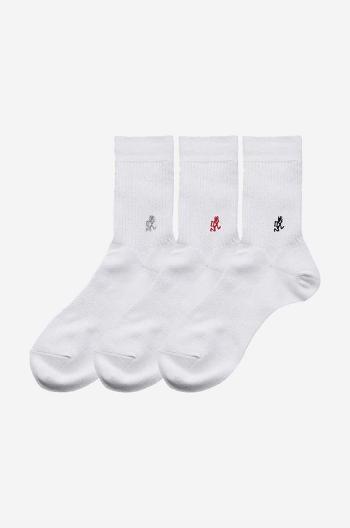 Ponožky Gramicci 3-pack Basic Crew Socks pánské, bílá barva, SX.M04-White