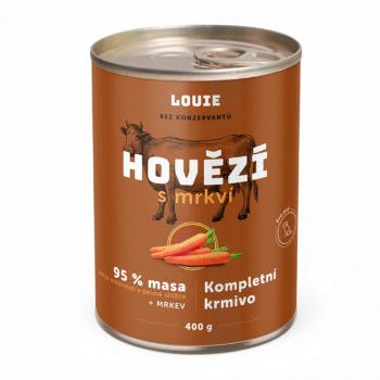 Konzerva Louie hovězí s mrkví, vitamíny a minerály 400g