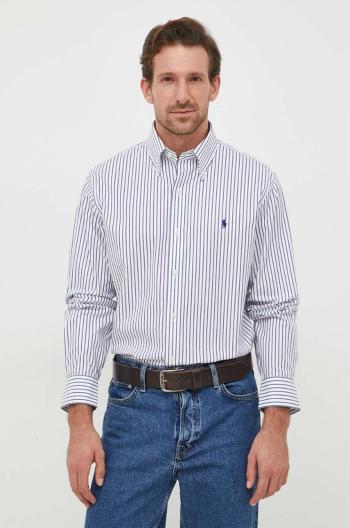 Košile Polo Ralph Lauren tmavomodrá barva, regular, s límečkem button-down