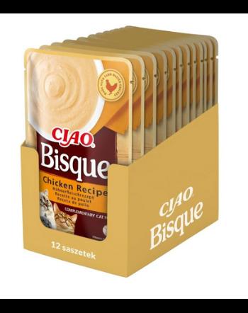 INABA CIAO Bisque Supa de pui crema pentru pisica 12x40g