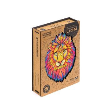 Unidragon Dřevěné puzzle Mysterious Lion 192 ks