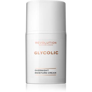 Revolution Skincare Glycolic Acid Glow rozjasňující a obnovující noční krém 50 ml