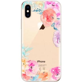 iSaprio Flower Brush pro iPhone XS (flobru-TPU2_iXS)