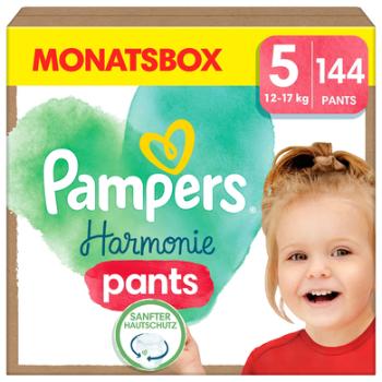 Pampers Harmonie Pants velikost 5, 12-17 kg, měsíční balení (1x144 plen)