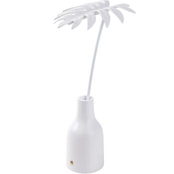 Přenosná stolní lampa LEAF #2 33 cm, bílá, pryskyřice, Seletti