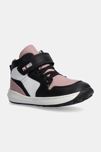 Dětské kožené sneakers boty Primigi růžová barva, PAF 69000