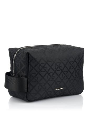 KOSMETICKÁ TAŠKA GANT G-PATTERN WASH BAG EBONY BLACK